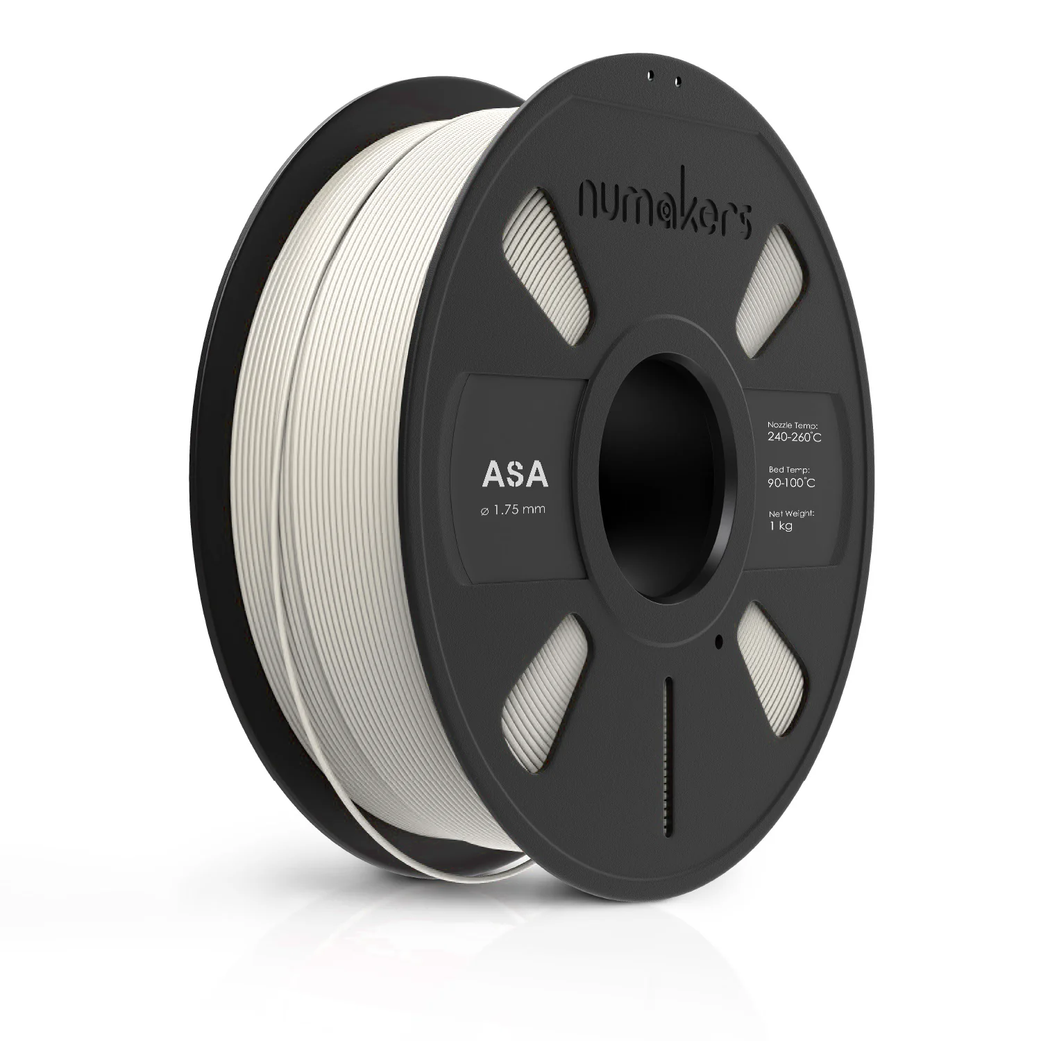 Numakers ASA Pure White 1.75mm 1kg