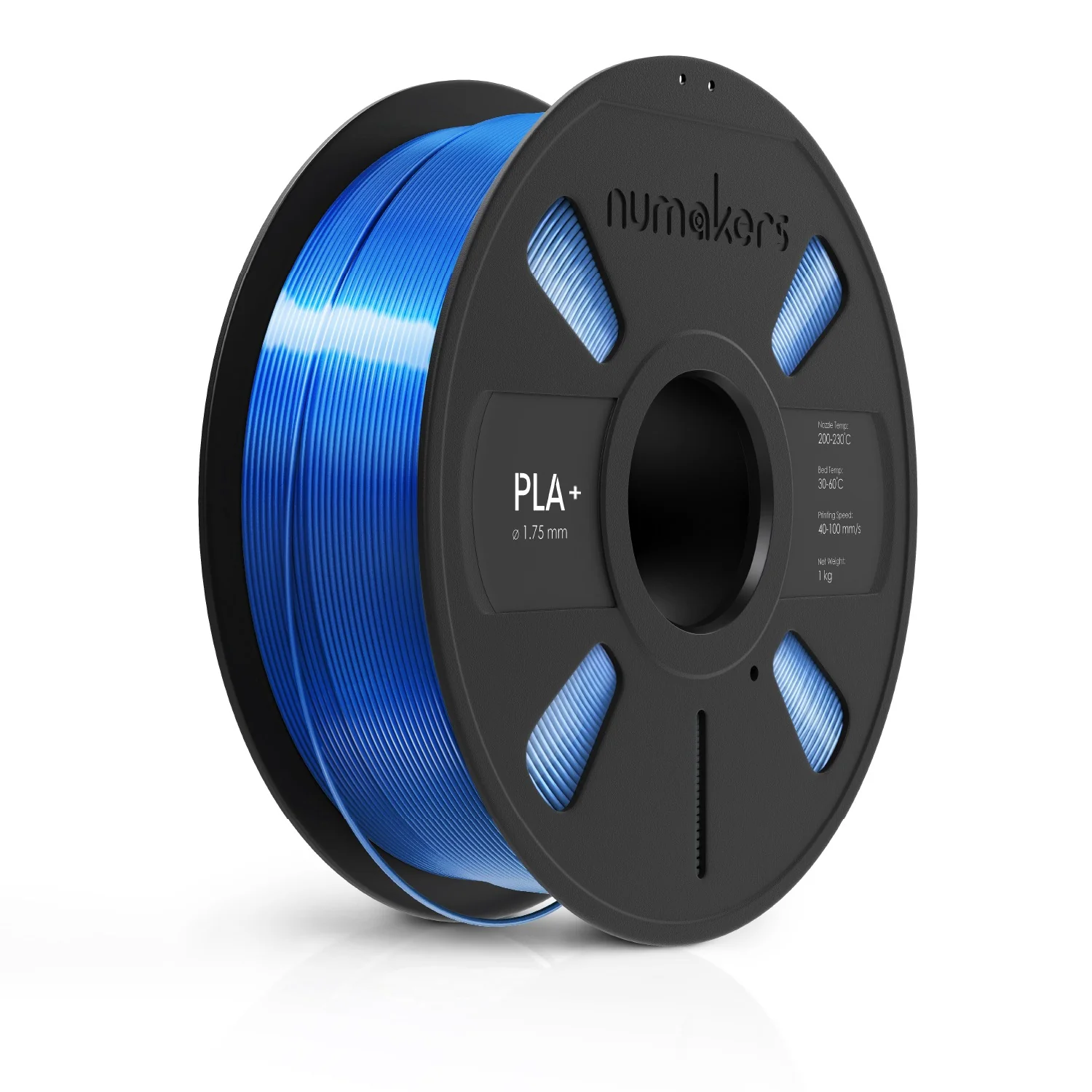 Numakers PLA Silk Blue 1Kg, 1.75mm