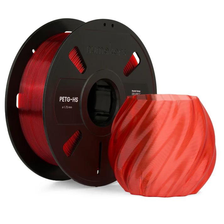Numakers PETG Translucent Red 1.75mm 1kg 