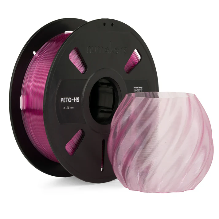 Numakers PETG Translucent Glitter Pink 1.75mm 1kg