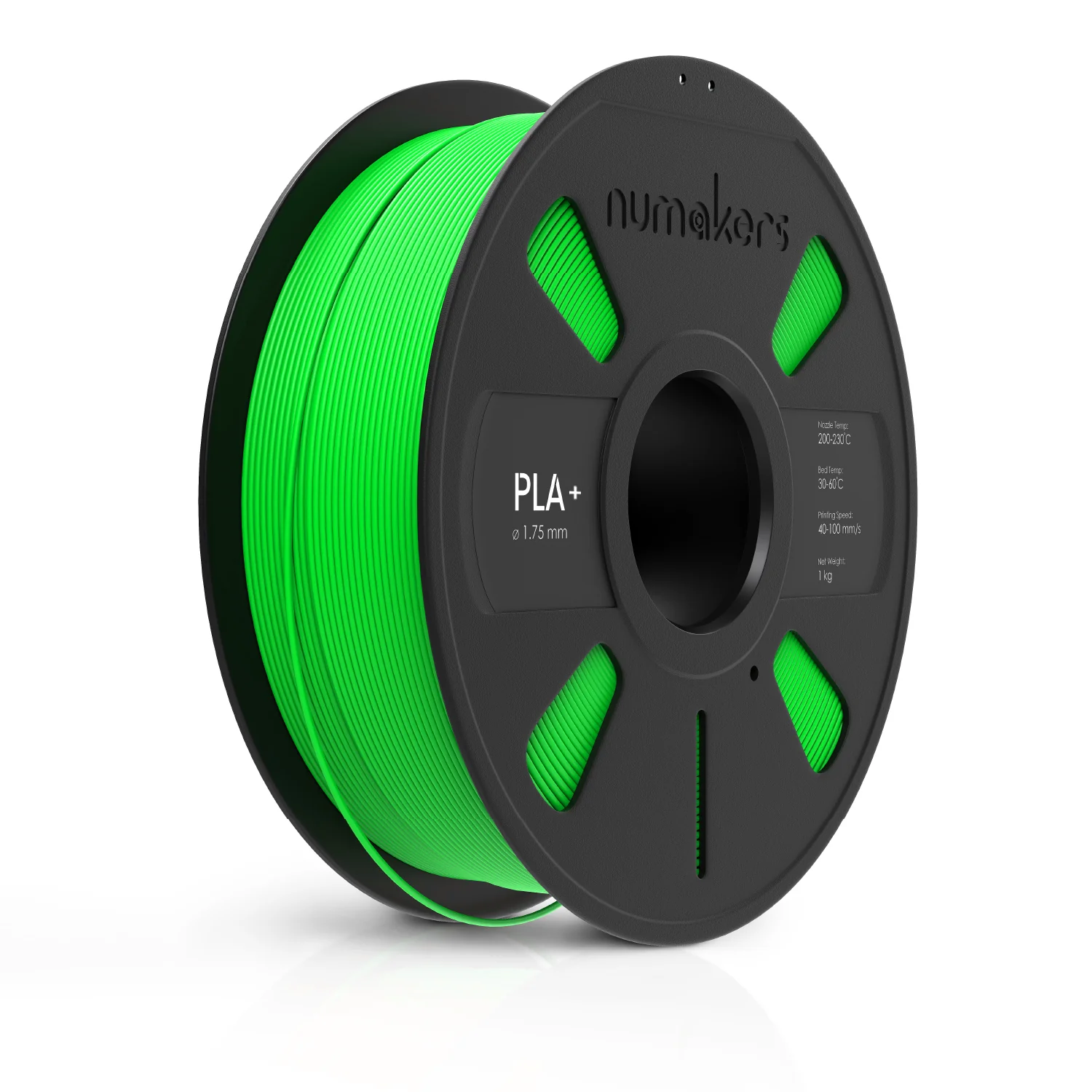 Numakers PLA+ Fluorescent Green